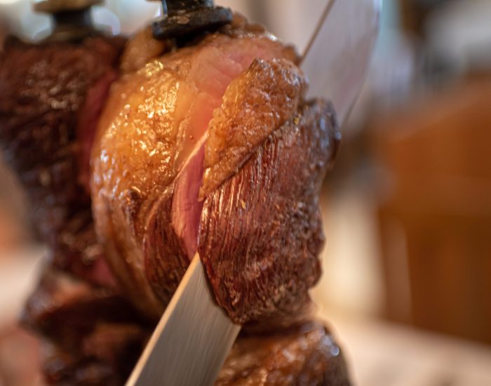 cut of picanha with fat layer steak with a layer of fat